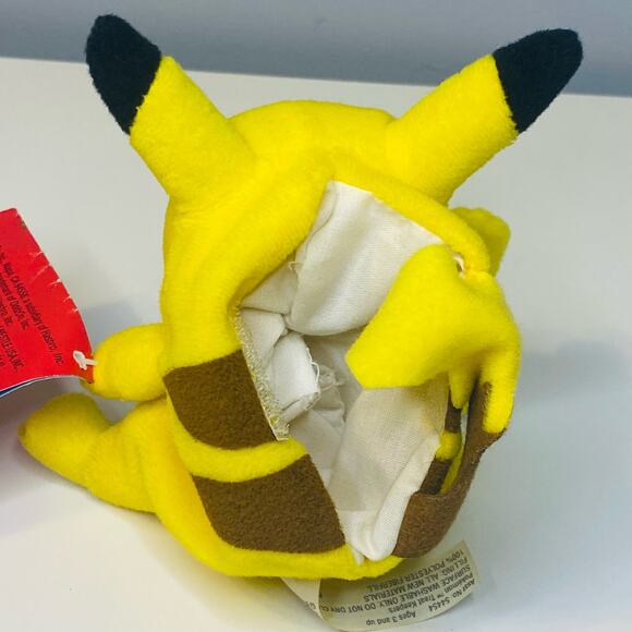 Vintage Pokemon Pikachu Plush Treat Keeper with Tag! Wonka Tart Tinies Hasbro - Picture 8 of 11